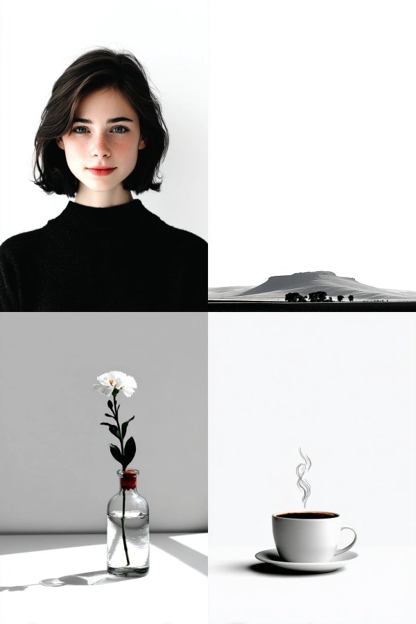 Pure Minimalist Portrait
