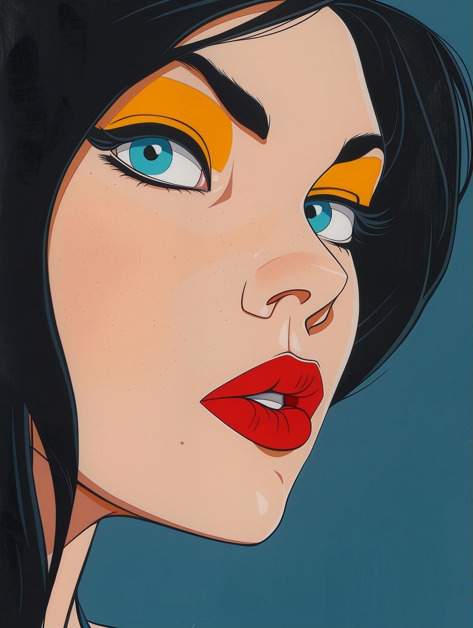 Modern Pop Art Femme Fatale