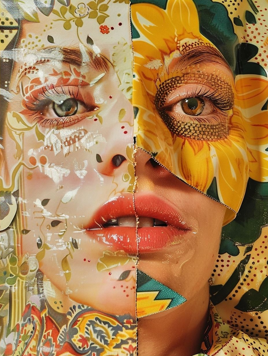 Sun-Drenched Floral Portrait Study - Image 2