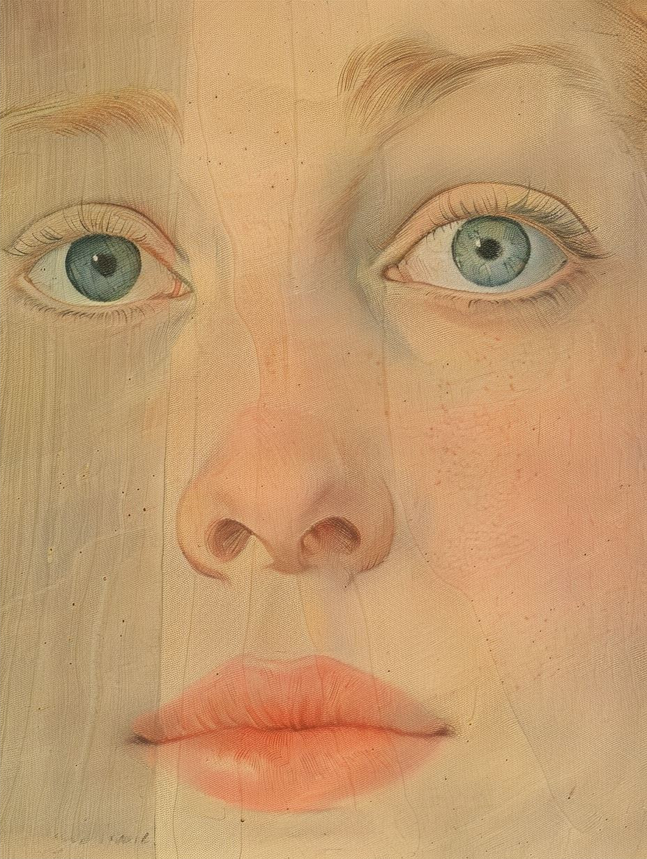 Ethereal Watercolor Gaze Study - Image 2