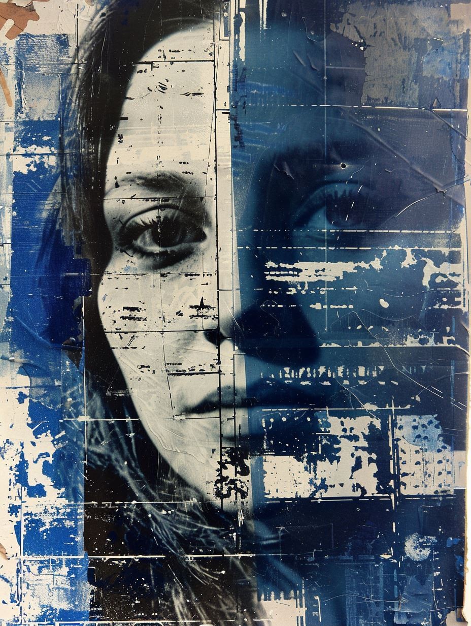 Fragmented Visions in Blue - Image 1