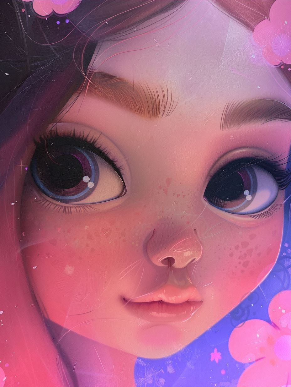 Dreamy Gazes: Ethereal Anime Portraits - Image 3