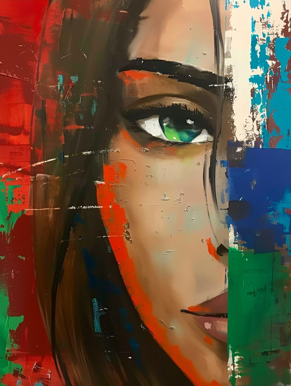 Heterochromatic Gaze in Oil - Image 4
