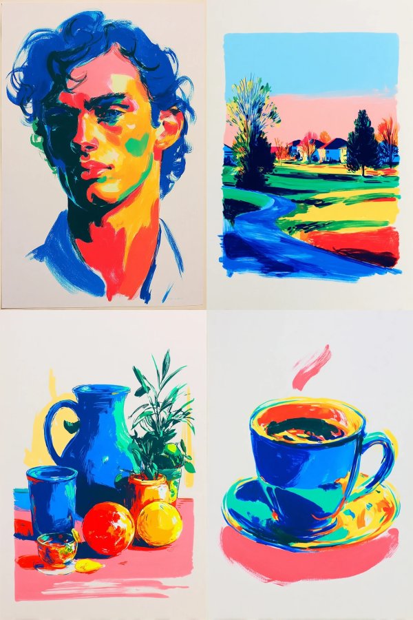 Vibrant Spectrum Art Collection