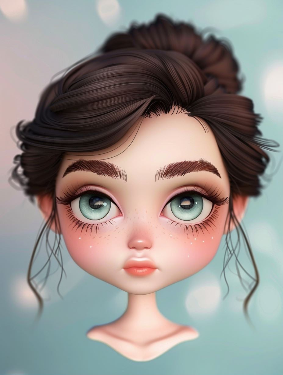 Ethereal Doll Like Portrait - Image 1
