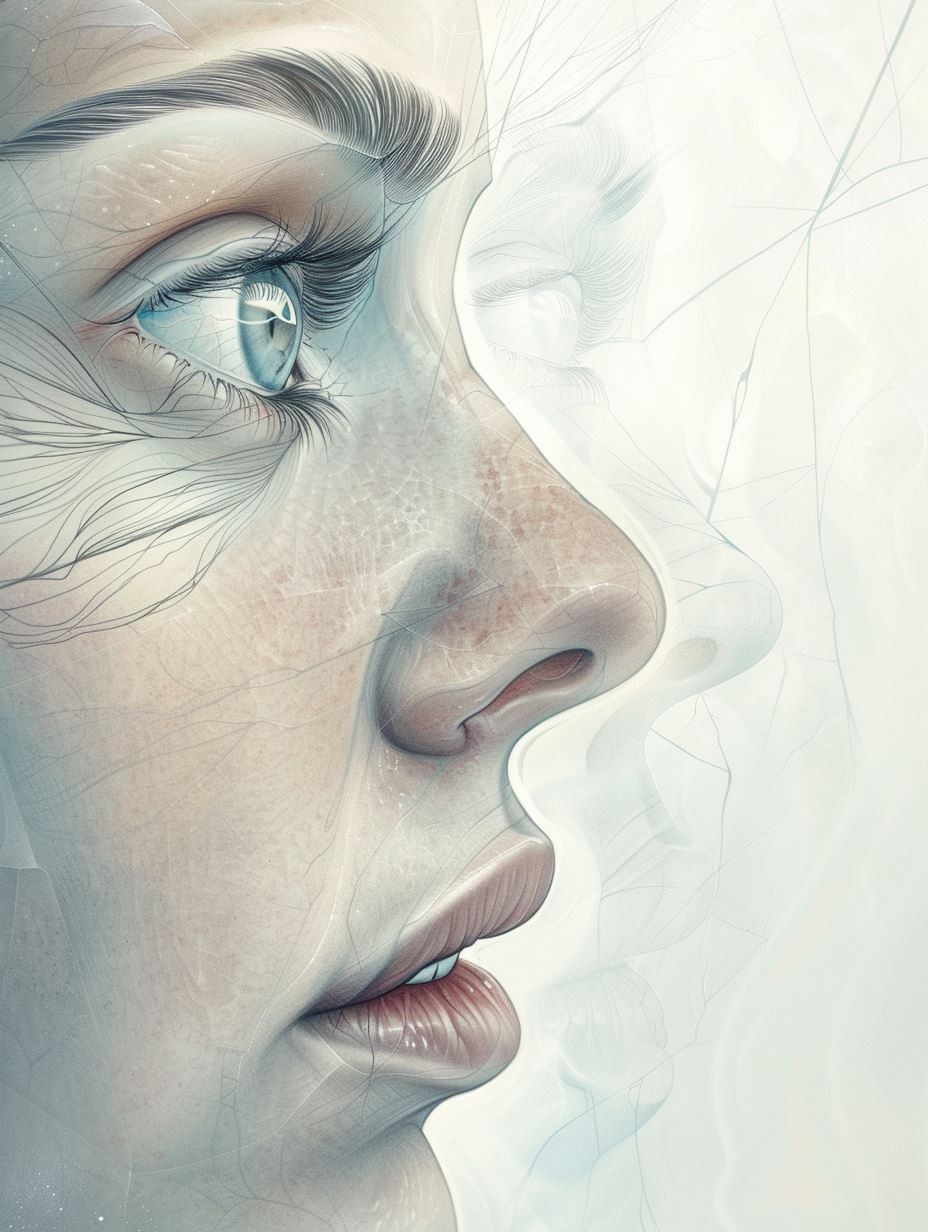 Fragile Glass Veil Portrait - Image 2