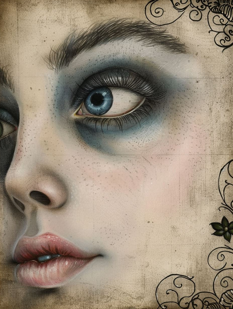 Melancholic Vintage Portrait Studies - Image 4