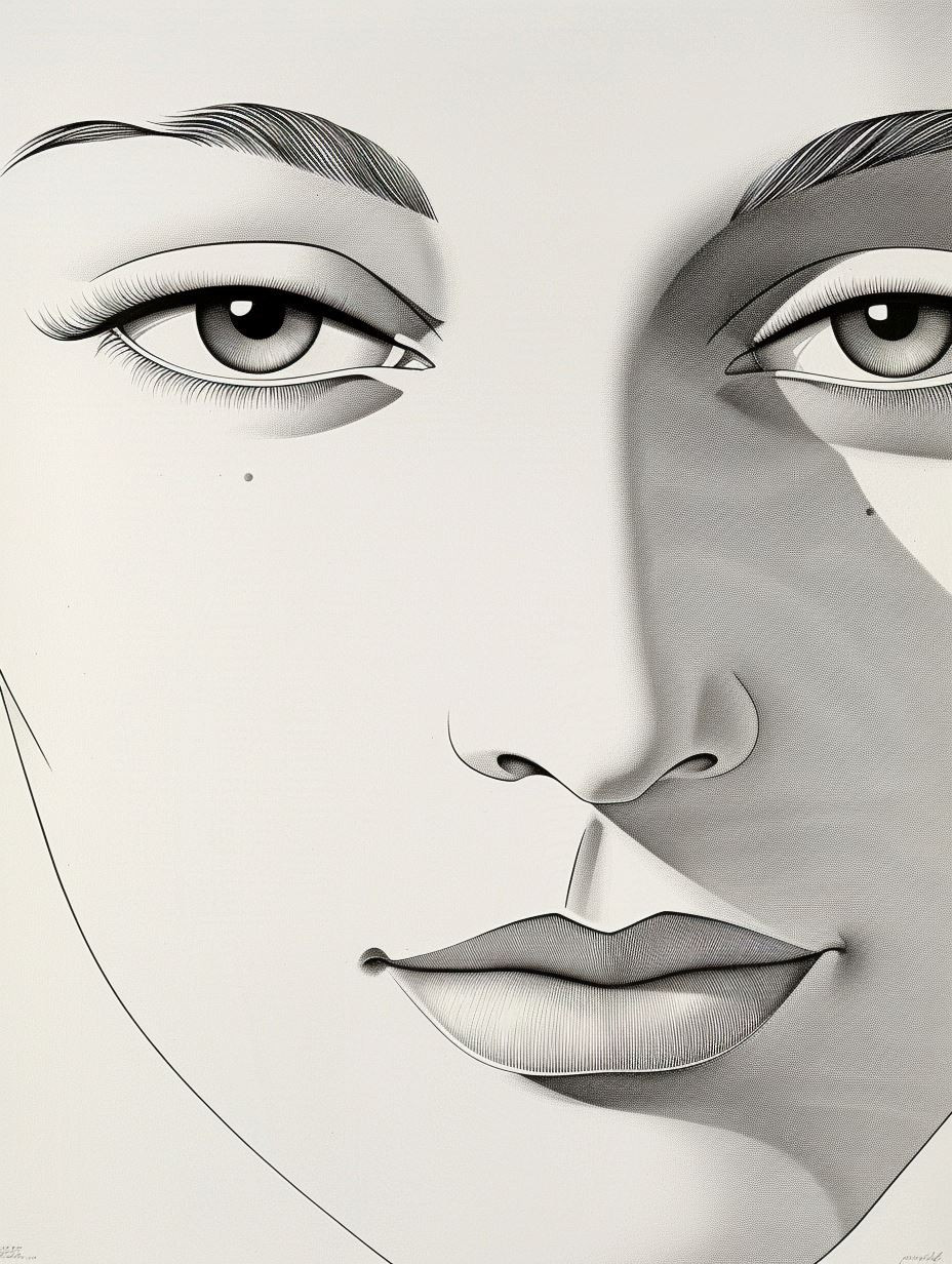 Minimalist Geometric Portrait Studies - Image 1