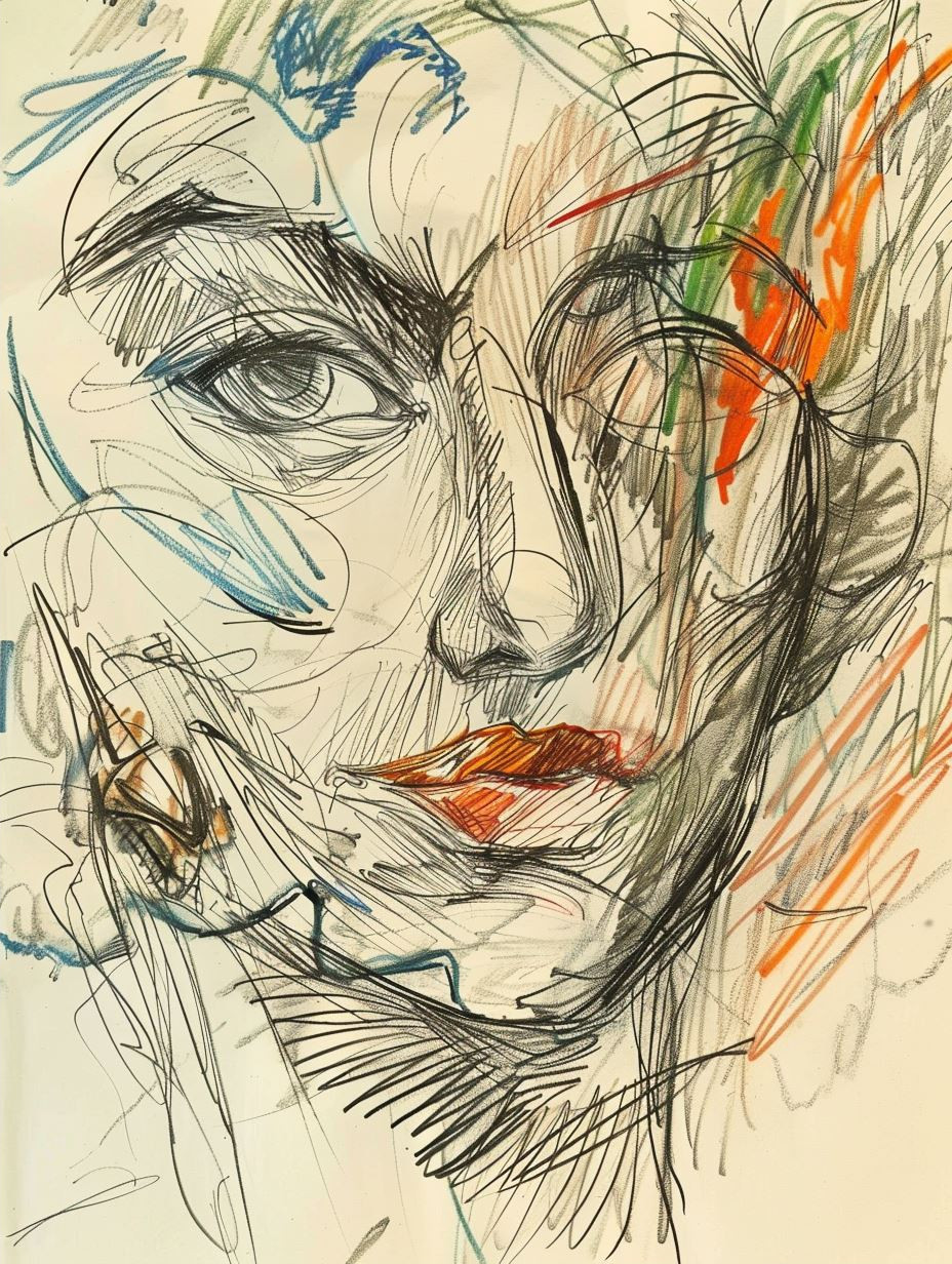 Fragmented Gazes: A Study in Line - Image 2