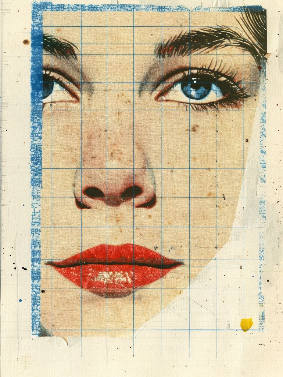 Fragmented Portraits in Grid Style - Image 4