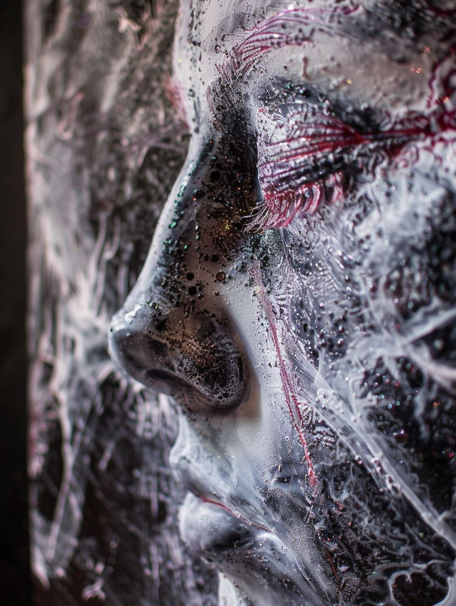 Fragmented Visage of Liquid Paint - Image 3