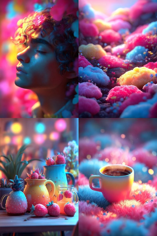 Dreamy Pastel Surrealism Collage