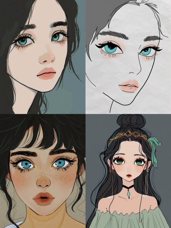 Ethereal Visions: Digital Portrait Art
