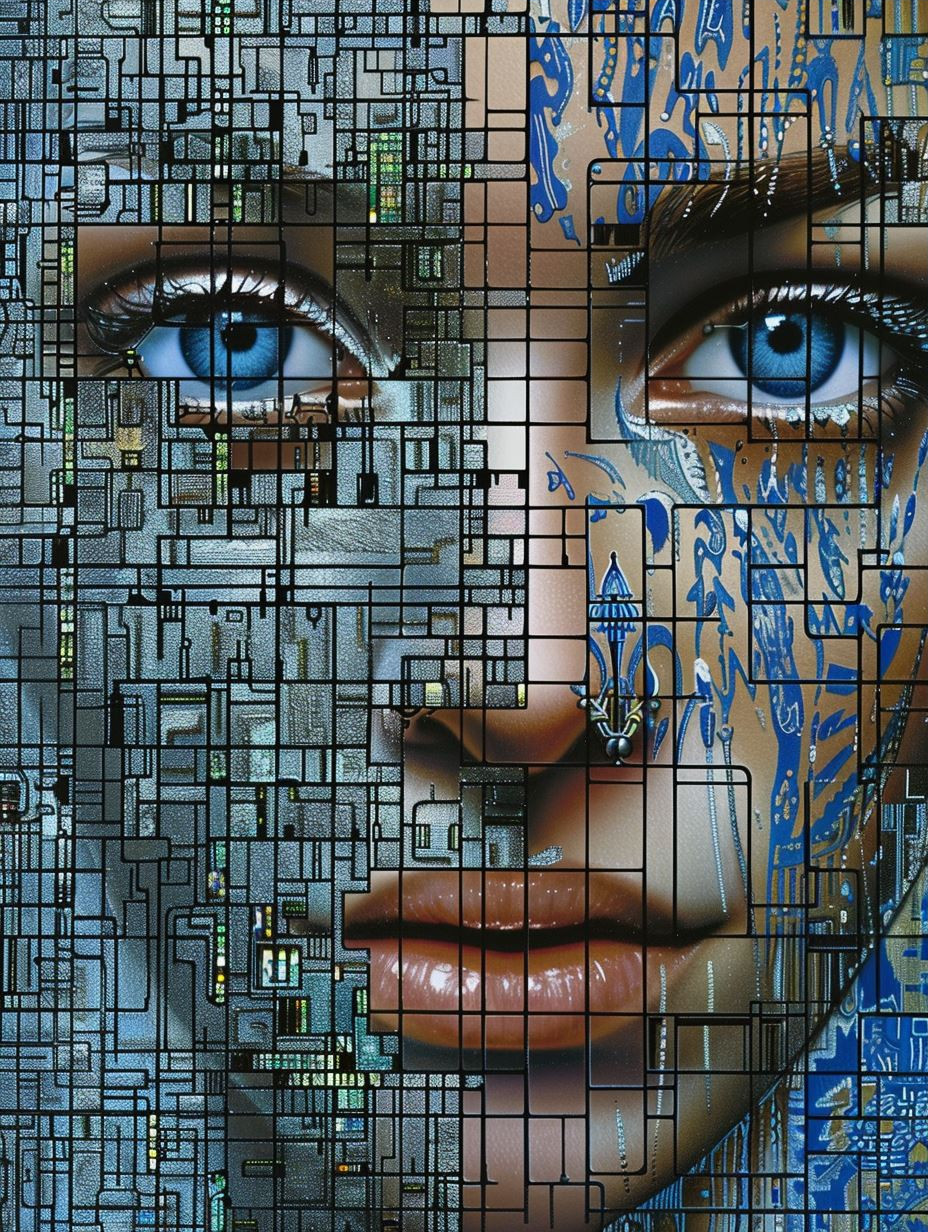 Fragmented Digital Mosaic Portraits - Image 3