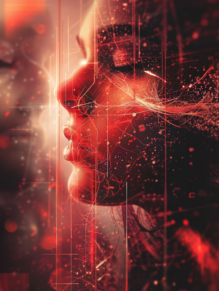 Crimson Digital Neural Consciousness
