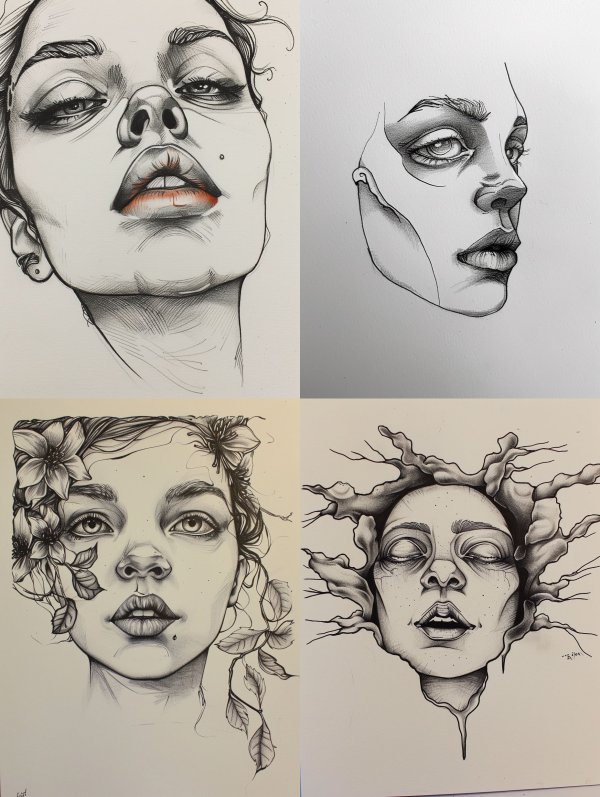 Surrealist Portraits: A Study of Form