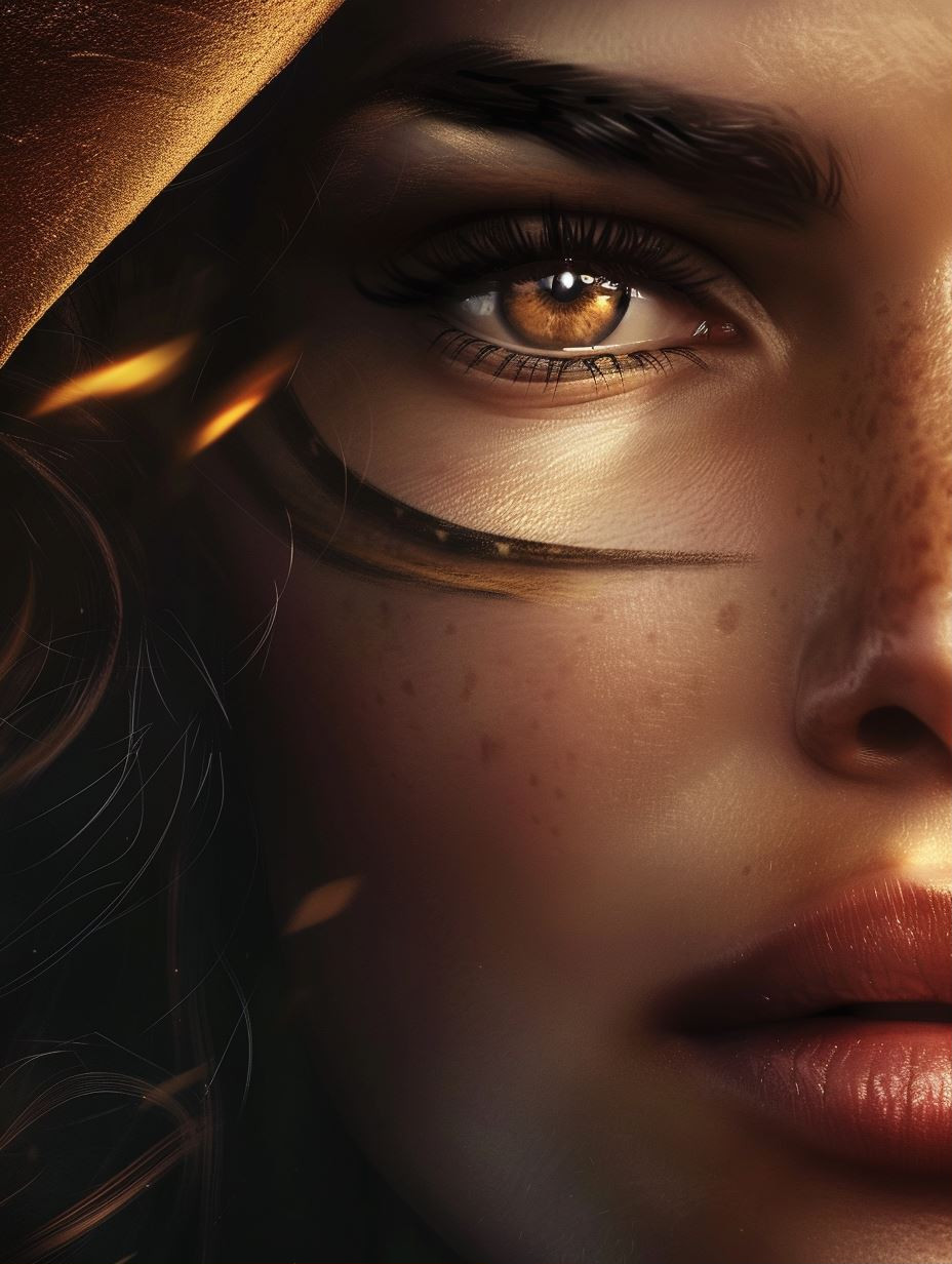 Golden Ember Gaze - Image 1