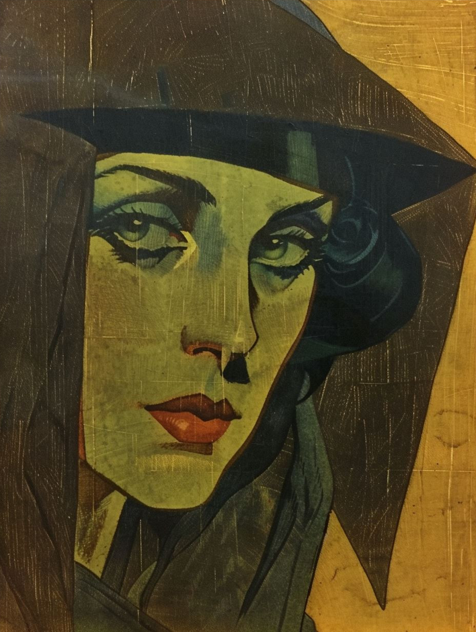 Gilded Shadow Portrait - Image 4