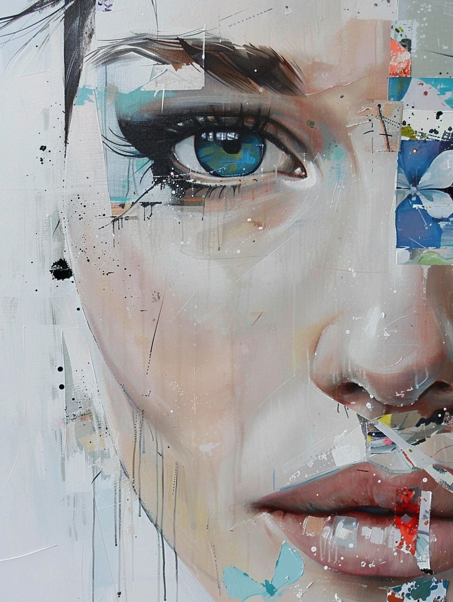 Fragmented Gaze: A Study in Blue - Image 2