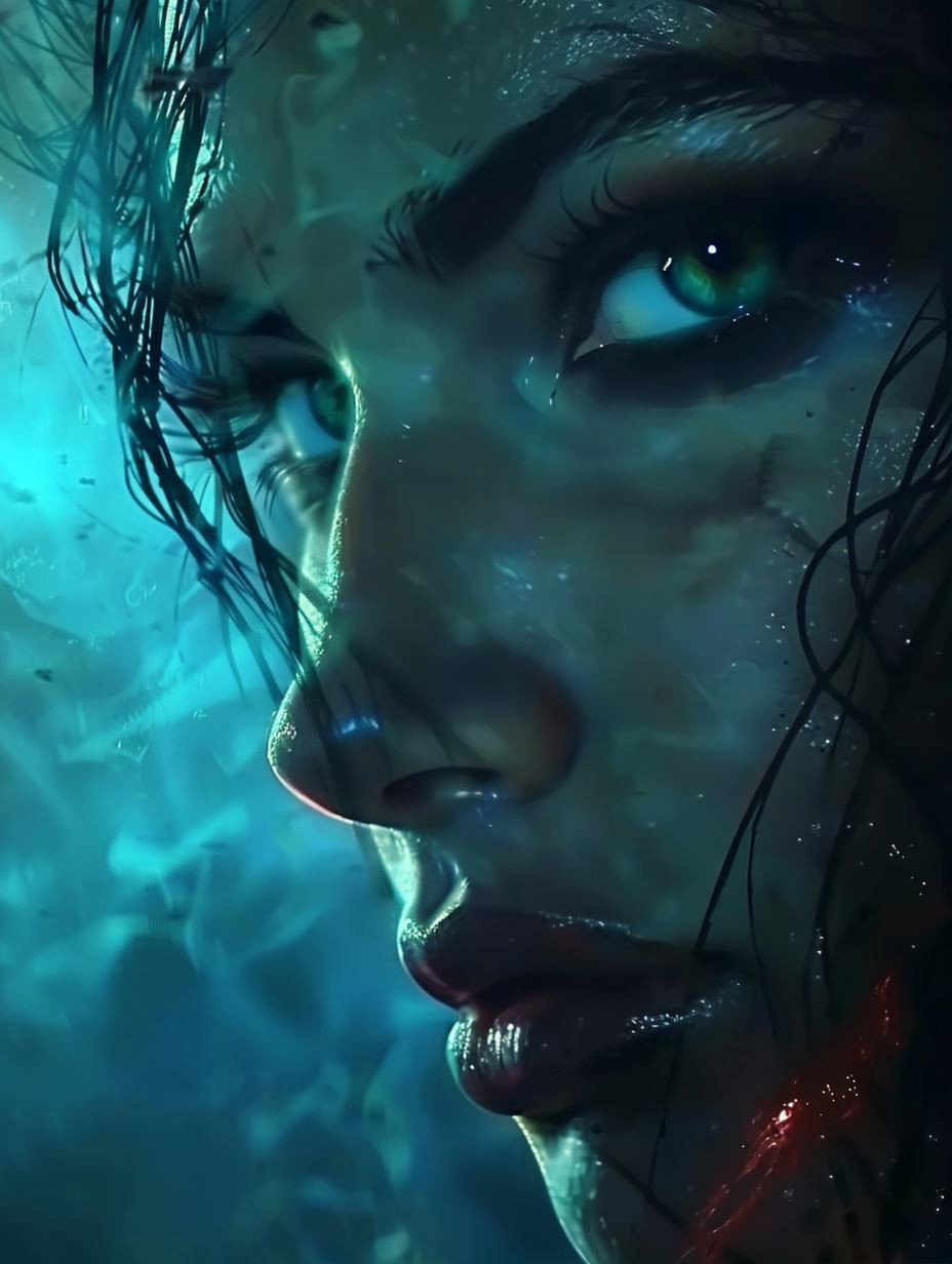 Ethereal Depths of Azure Dreams - Image 1