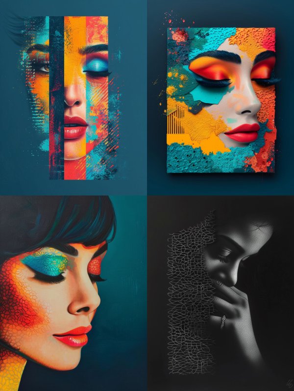 Chromatic Visions of Feminine Beauty