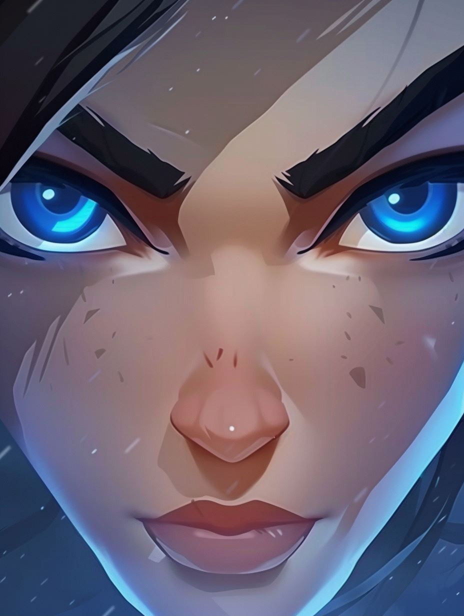 Digital Art Portraits of a Stylized Woman - Image 1