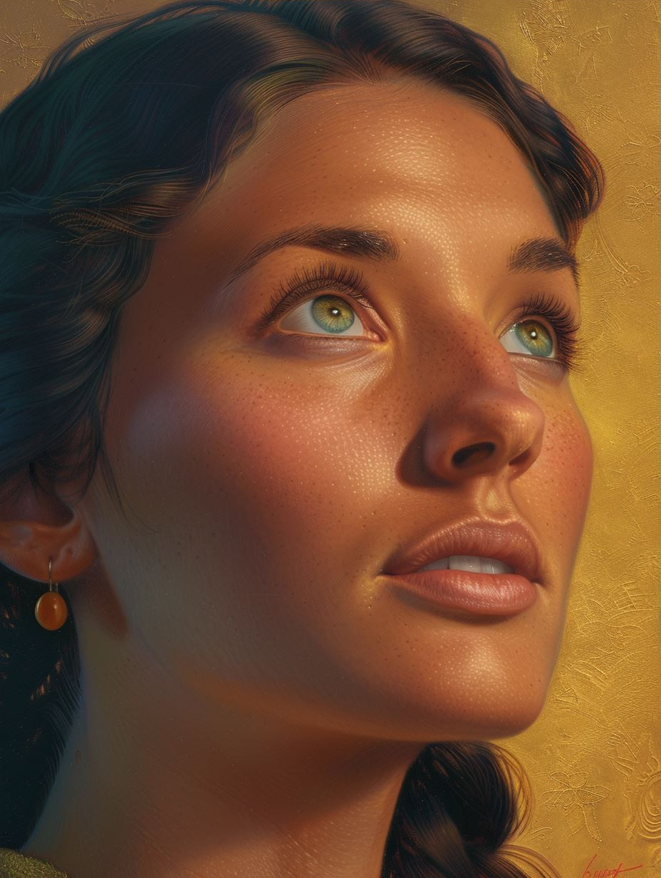 Golden Hour Ethereal Gaze - Image 3
