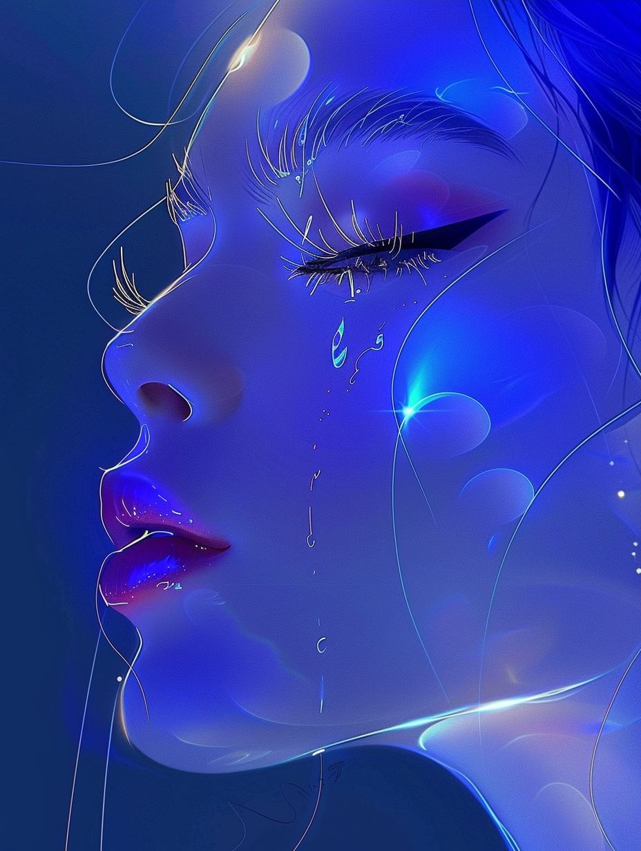 Neon Dreams: Digital Ethereal Portraits - Image 3
