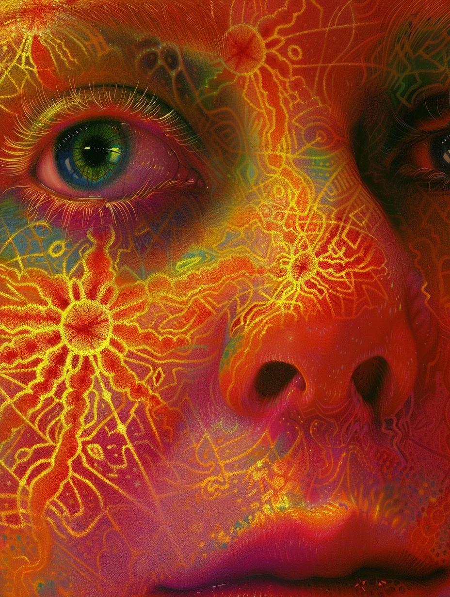 Psychedelic Neon Facial Portraits - Image 2