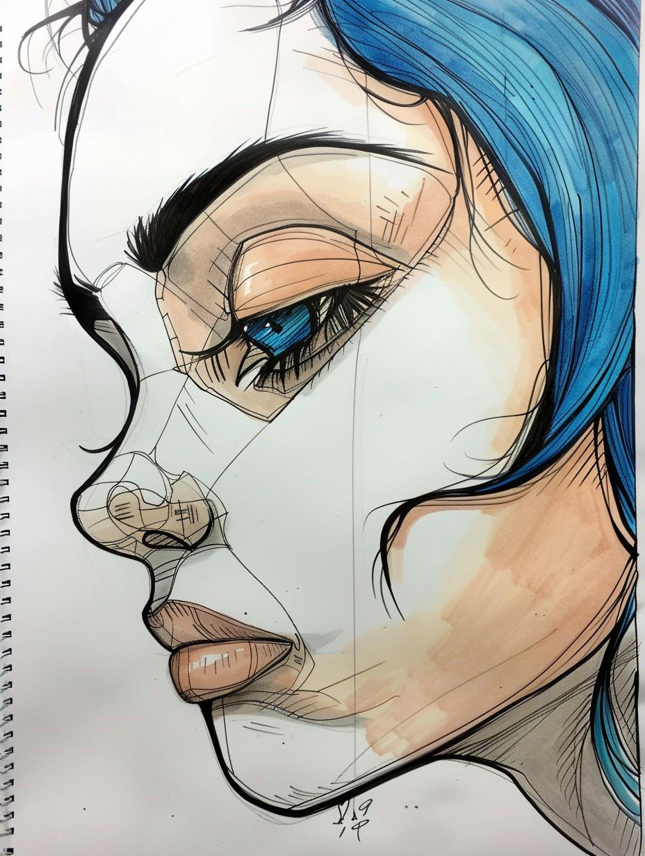 Azure Sketch Melancholy - Image 1