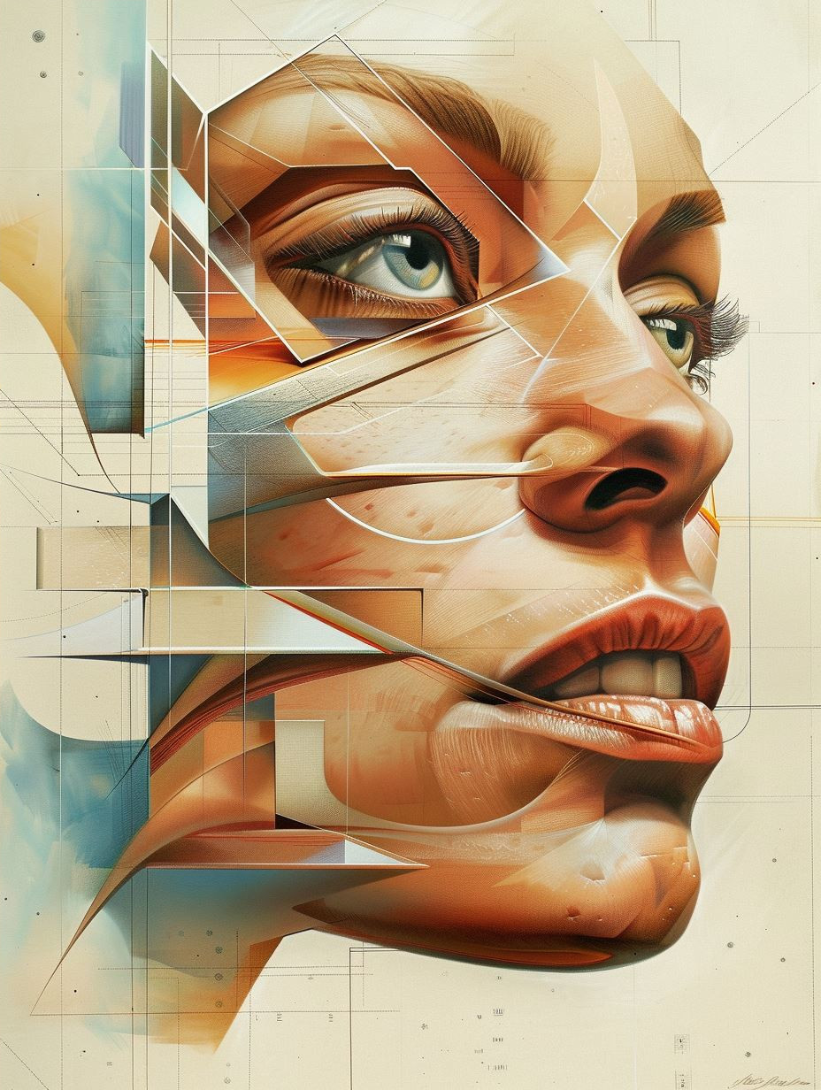 Fragmented Digital Portraiture Study - Image 4