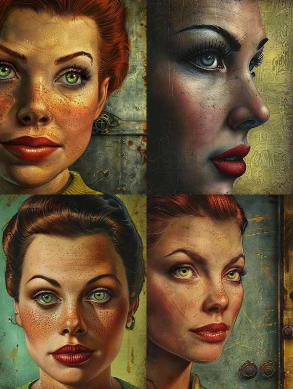 Rustic Steampunk Portrait of Freckles