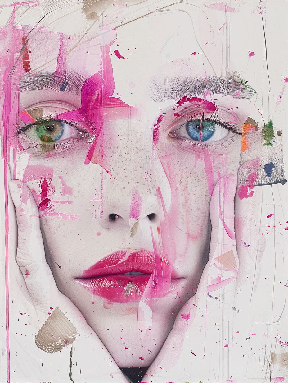 Abstract Ethereal Pink Portraits - Image 1