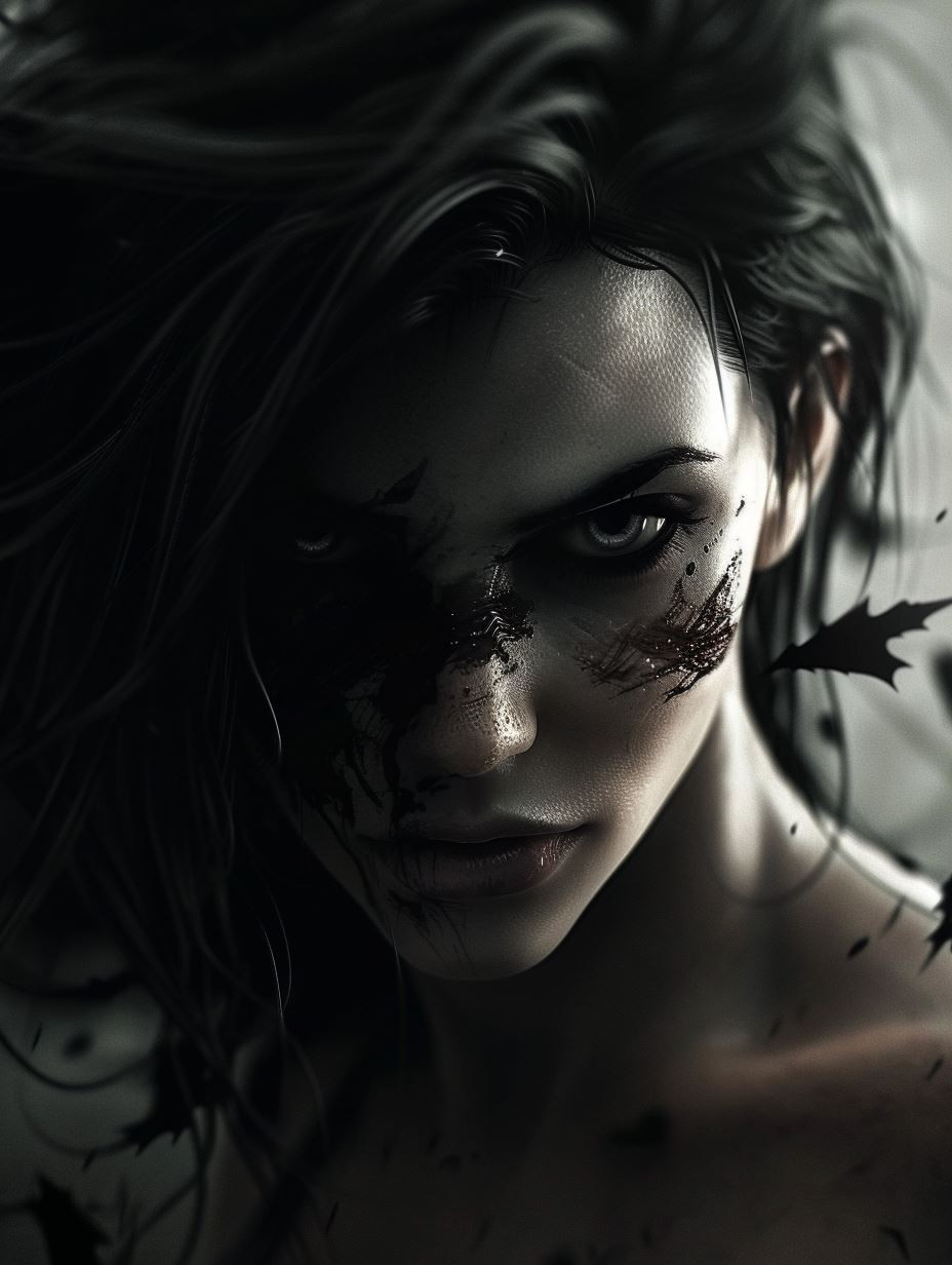 Fractured Shadow Portrait - Image 2