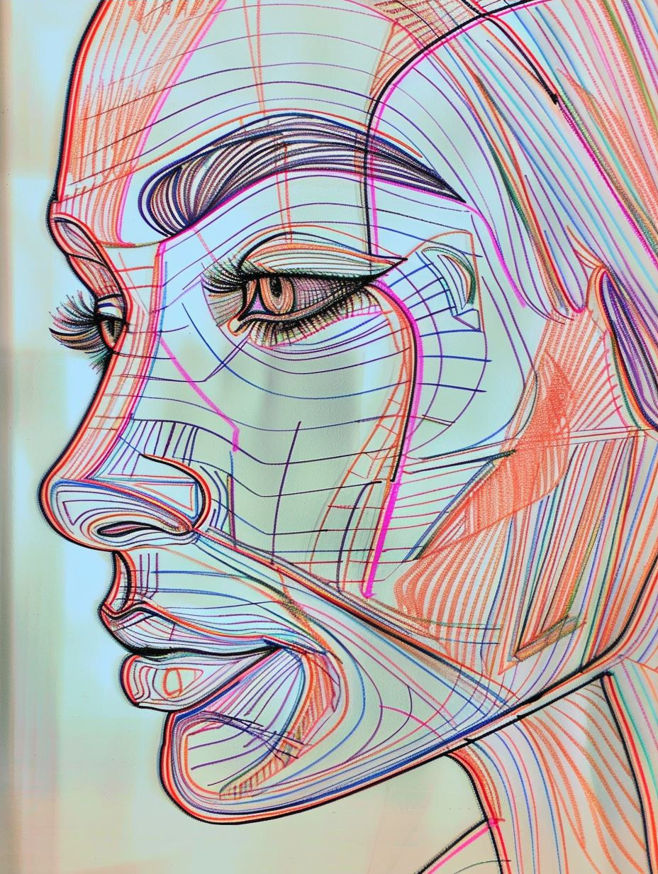 Prismatic Geometric Portrait Studies - Image 3