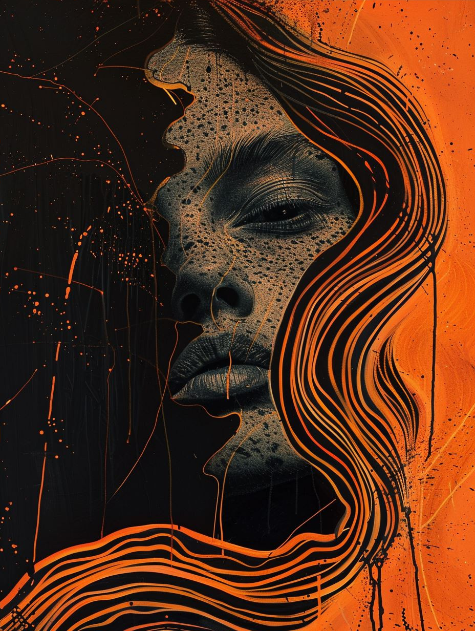 Ethereal Echoes in Amber Glow - Image 4