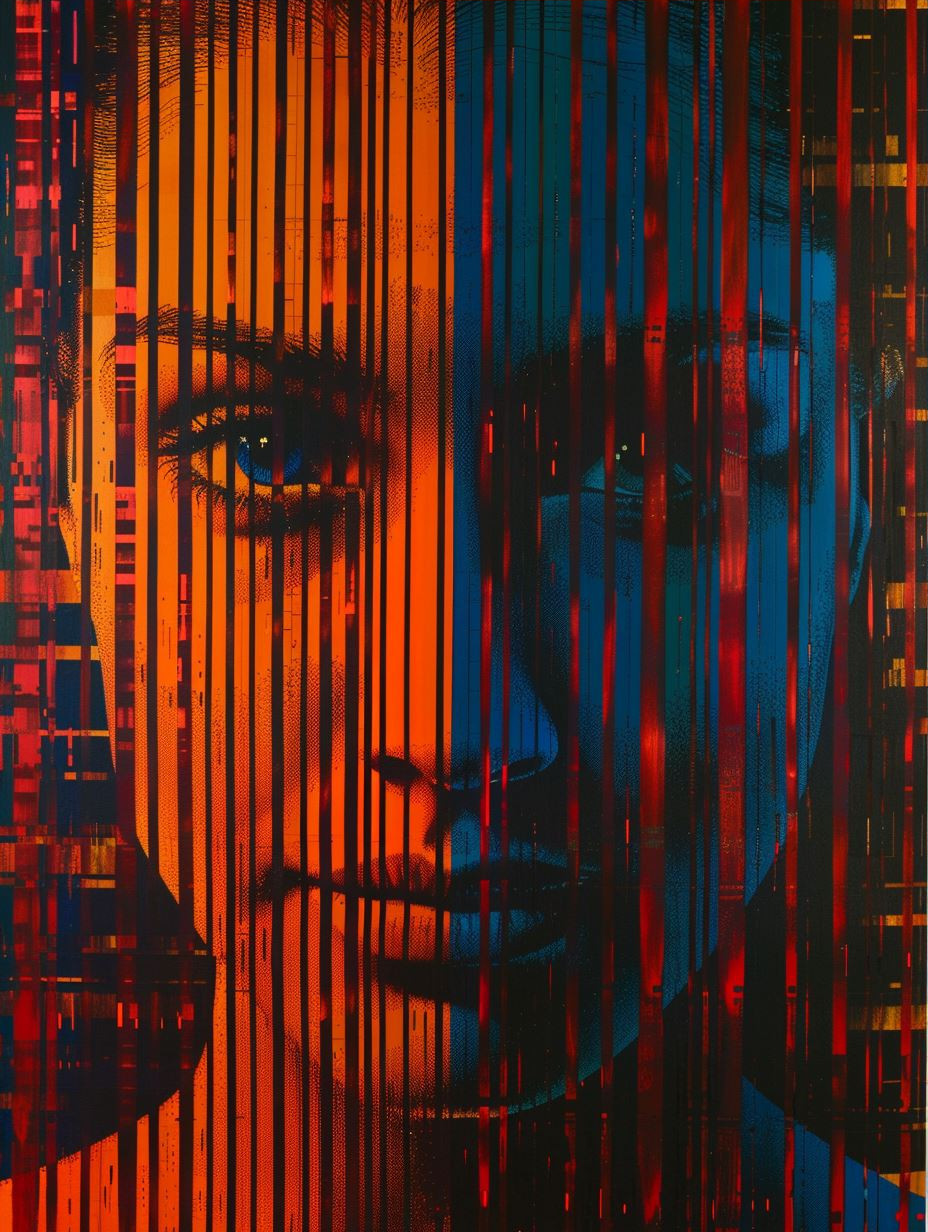 Chromatic Linear Portrait Study - Image 3