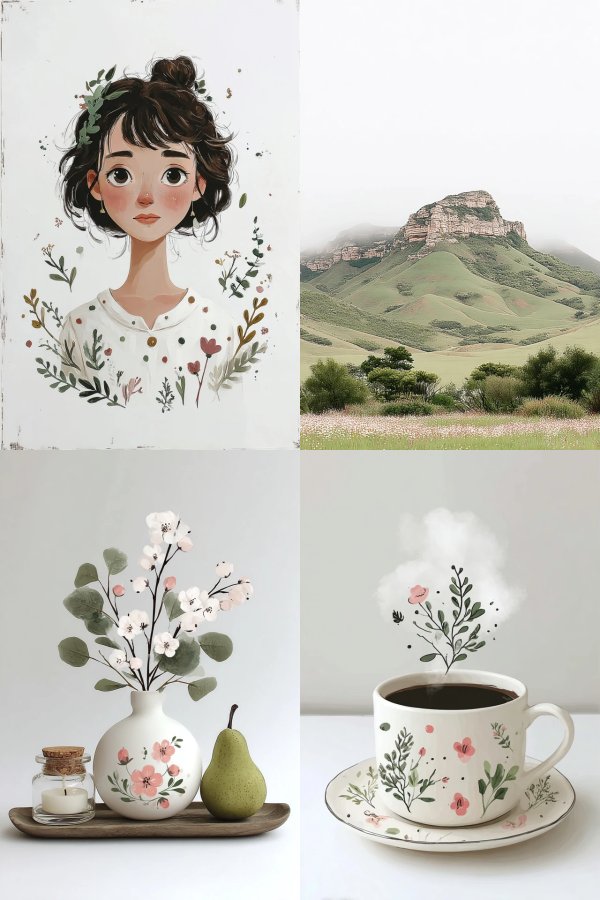Serene Moments of Nature and Art