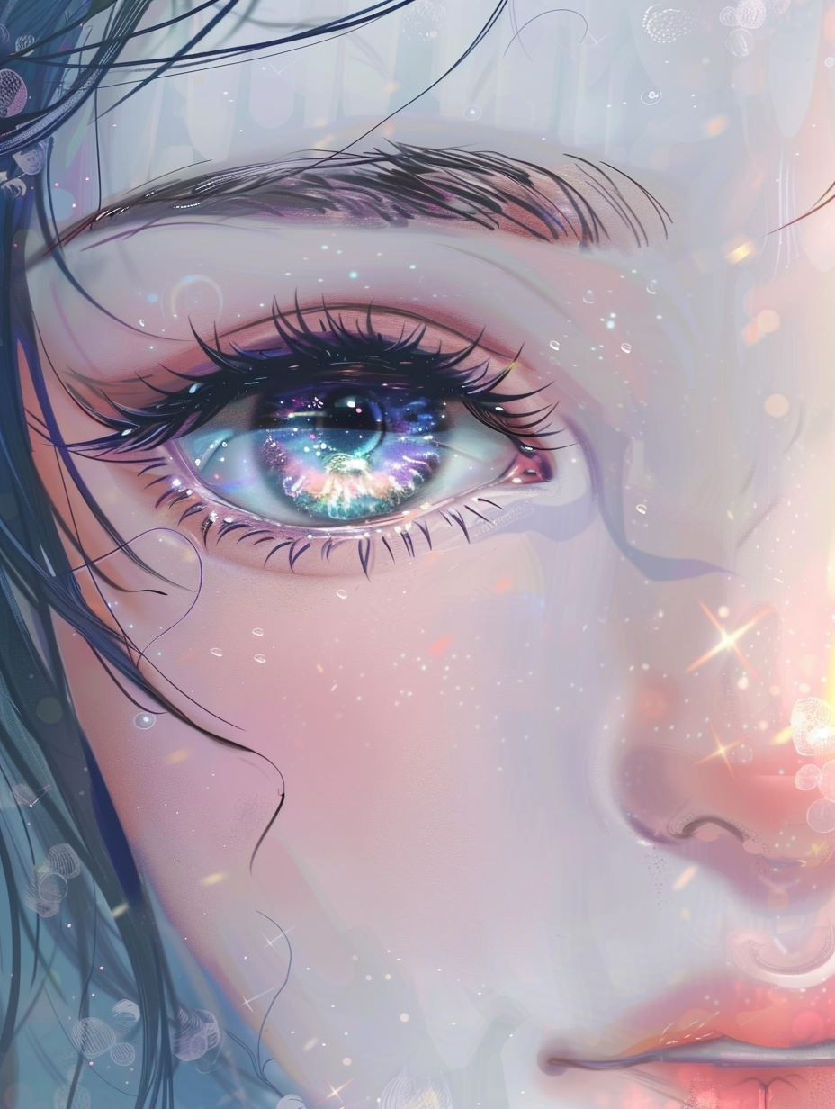 Ethereal Gaze of Winter Dreams - Image 1