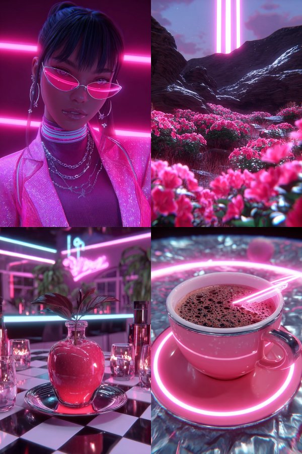 Neon Dreams: A Cyberpunk Aesthetic Journey