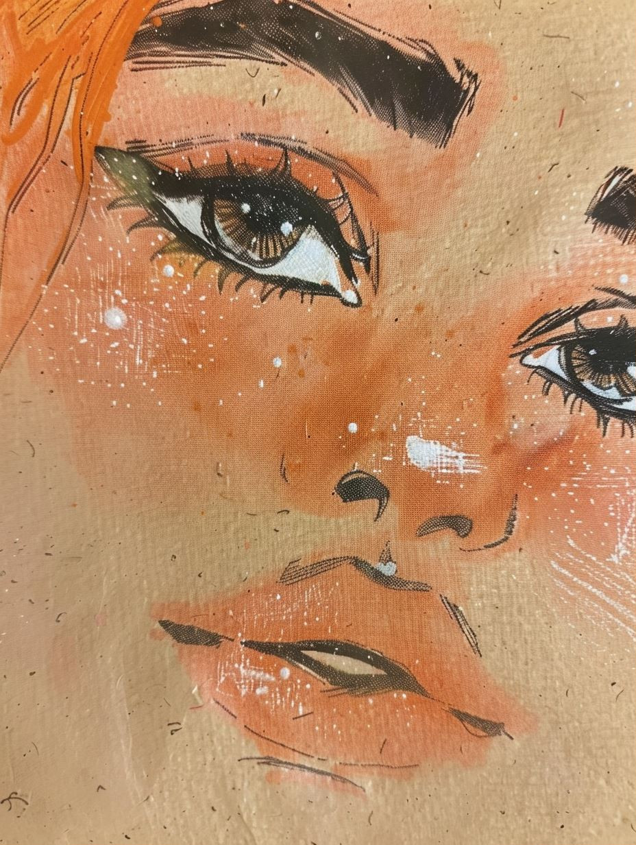 Ethereal Warm Watercolor Portraits - Image 1
