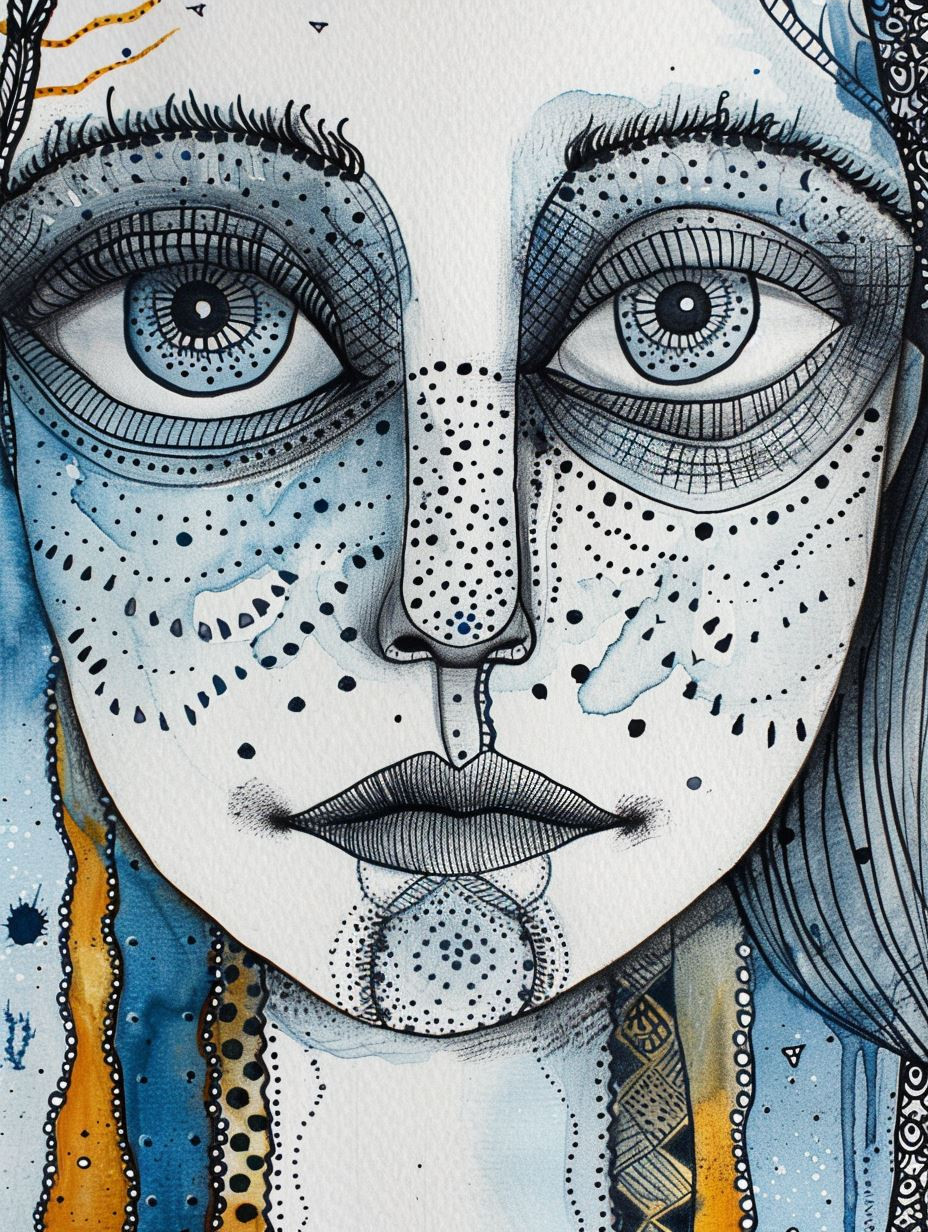 Melancholic Blue Ethereal Portraits - Image 3