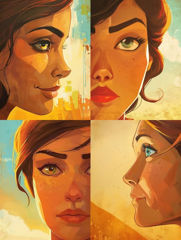 Four Perspectives of a Golden Glow