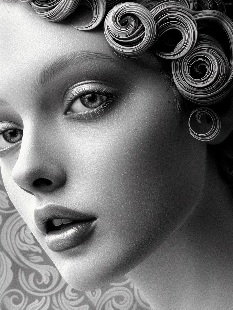 Ethereal Sculpted Monochrome Portraits - Image 3