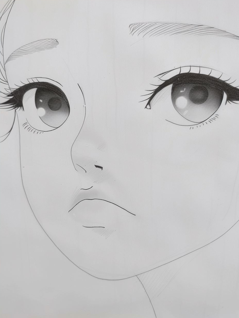 Ethereal Gaze Soft Anime Portrait - Image 4