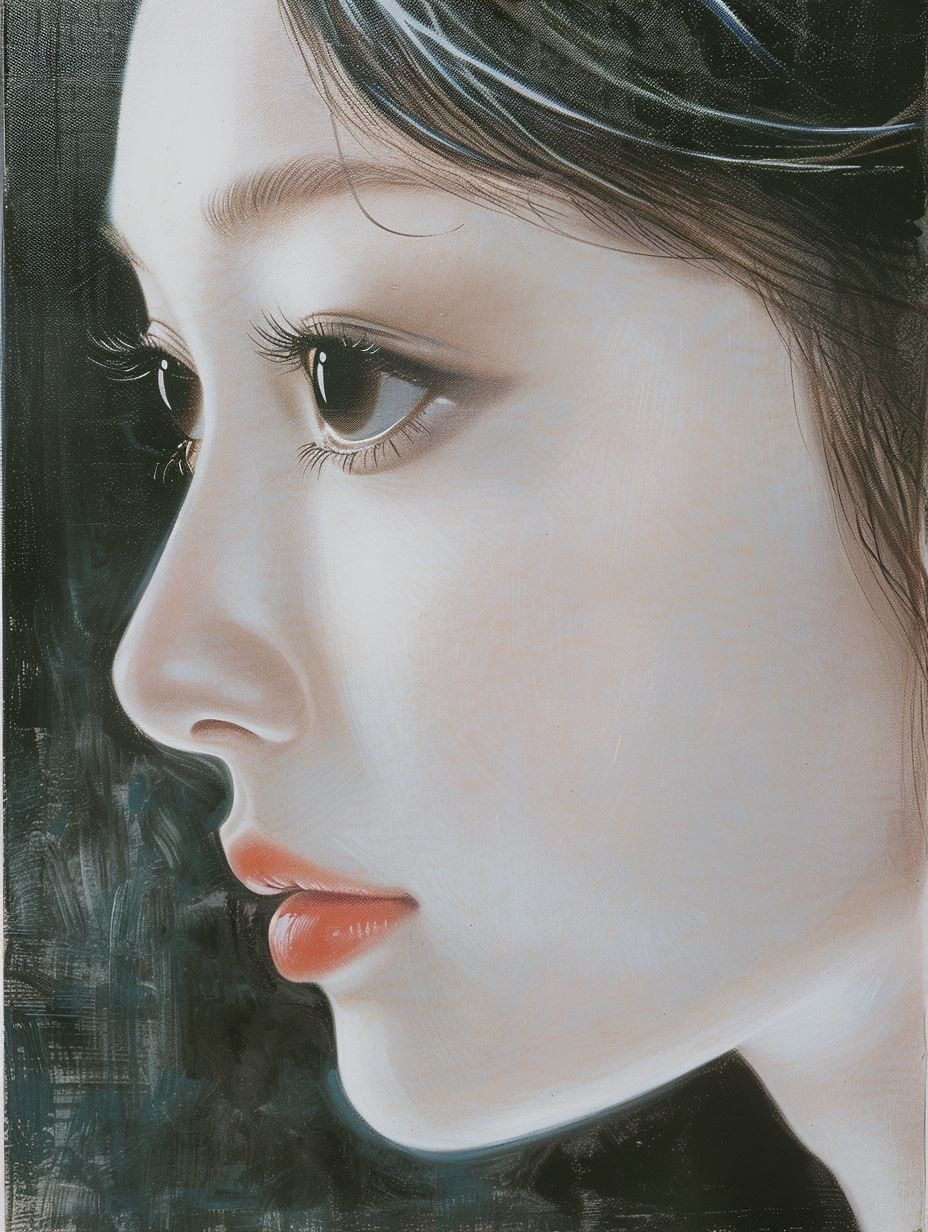 Ethereal Gazes: A Study of Feminine Beauty - Image 1