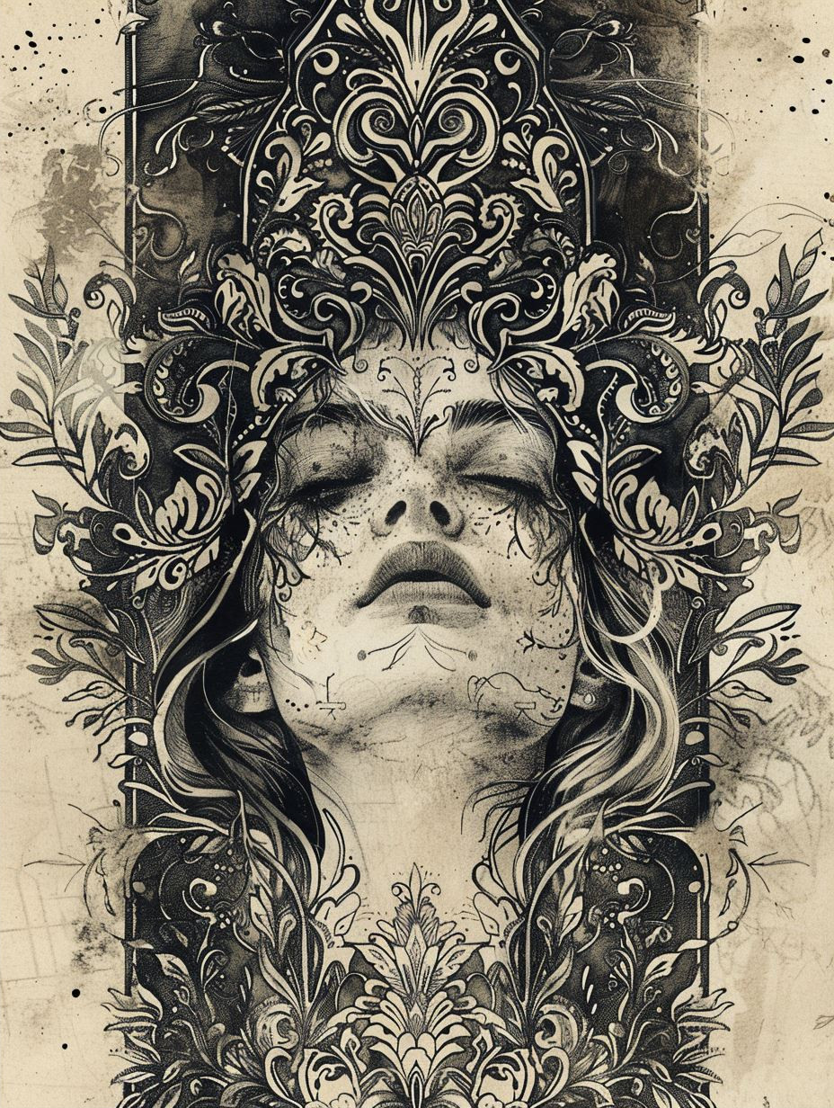 Ethereal Gothic Ink Portraits - Image 2
