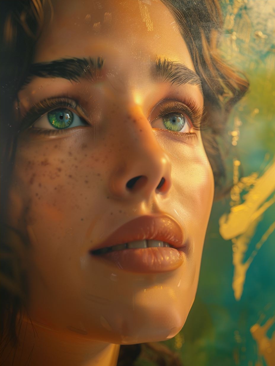 Golden Hour Glow Portrait Collage - Image 4