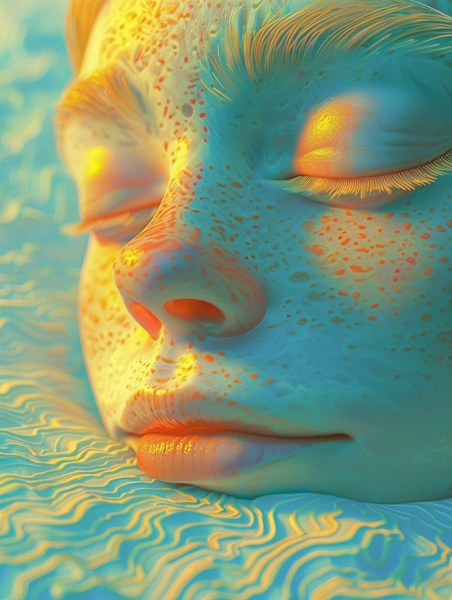 Surreal Liquid Portraits in Neon Hues - Image 3