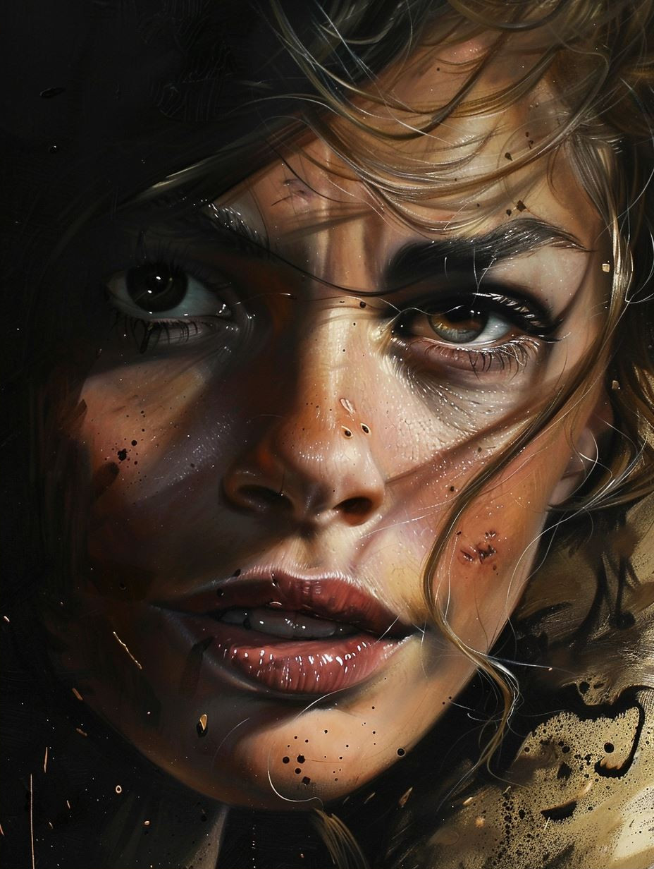 Shadowed Grit Portrait - Image 2